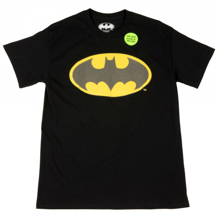 Batman Logo Junior's Crew Glow in the Dark T-Shirt